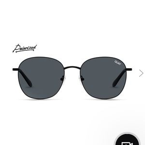 NWT QUAY AUSTRALIA JEZABELL SUNGLASSES BLACK/SMOKE POLARIZED